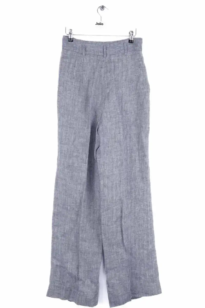Pantalon large Max Mara Bleu en Lin