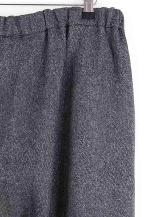 Pantalon large Max Mara Gris en Laine