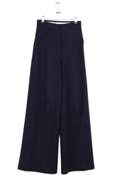 Pantalon large Max Mara Marine en Laine, taille M - Seconde Main
