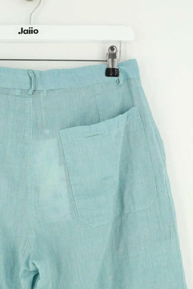 Pantalon large Mes Demoiselles Bleu en Coton