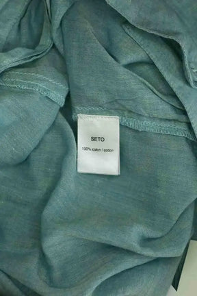 Pantalon large Mes Demoiselles Bleu en Coton