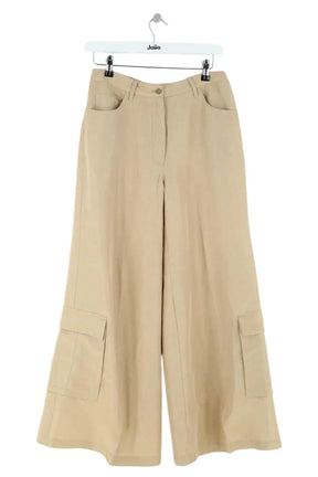 Pantalon large Mes Demoiselles Gilles Doré en Lin, taille XS - Seconde Main