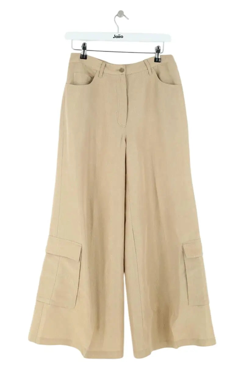 Pantalon large Mes Demoiselles Gilles Doré en Lin, taille XS - Seconde Main