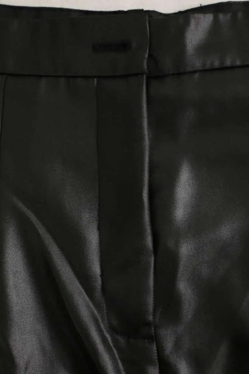 Pantalon large Mes Demoiselles Noir en Polyester