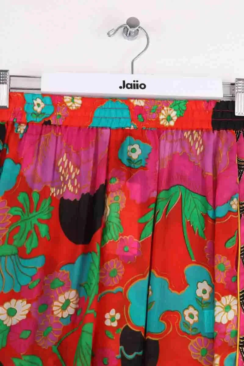 Pantalon large Mes Demoiselles Rouge en Viscose