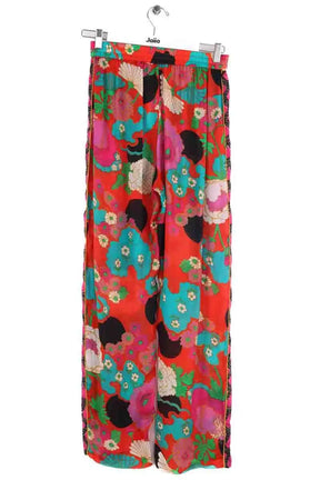 Pantalon large Mes Demoiselles Rouge en Viscose