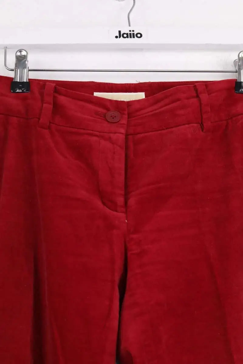 Pantalon large Michael Kors Bordeaux en Synthétique