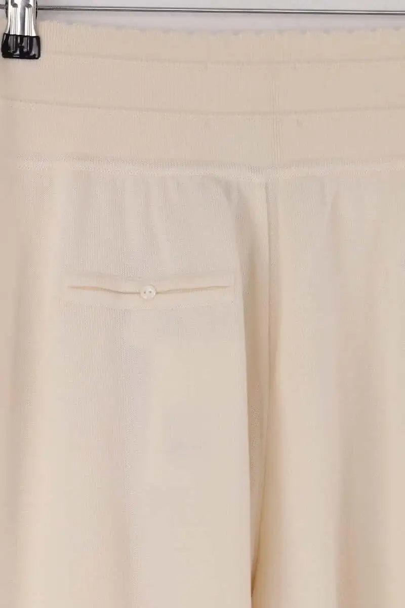 Pantalon large Molli Ecru en Laine