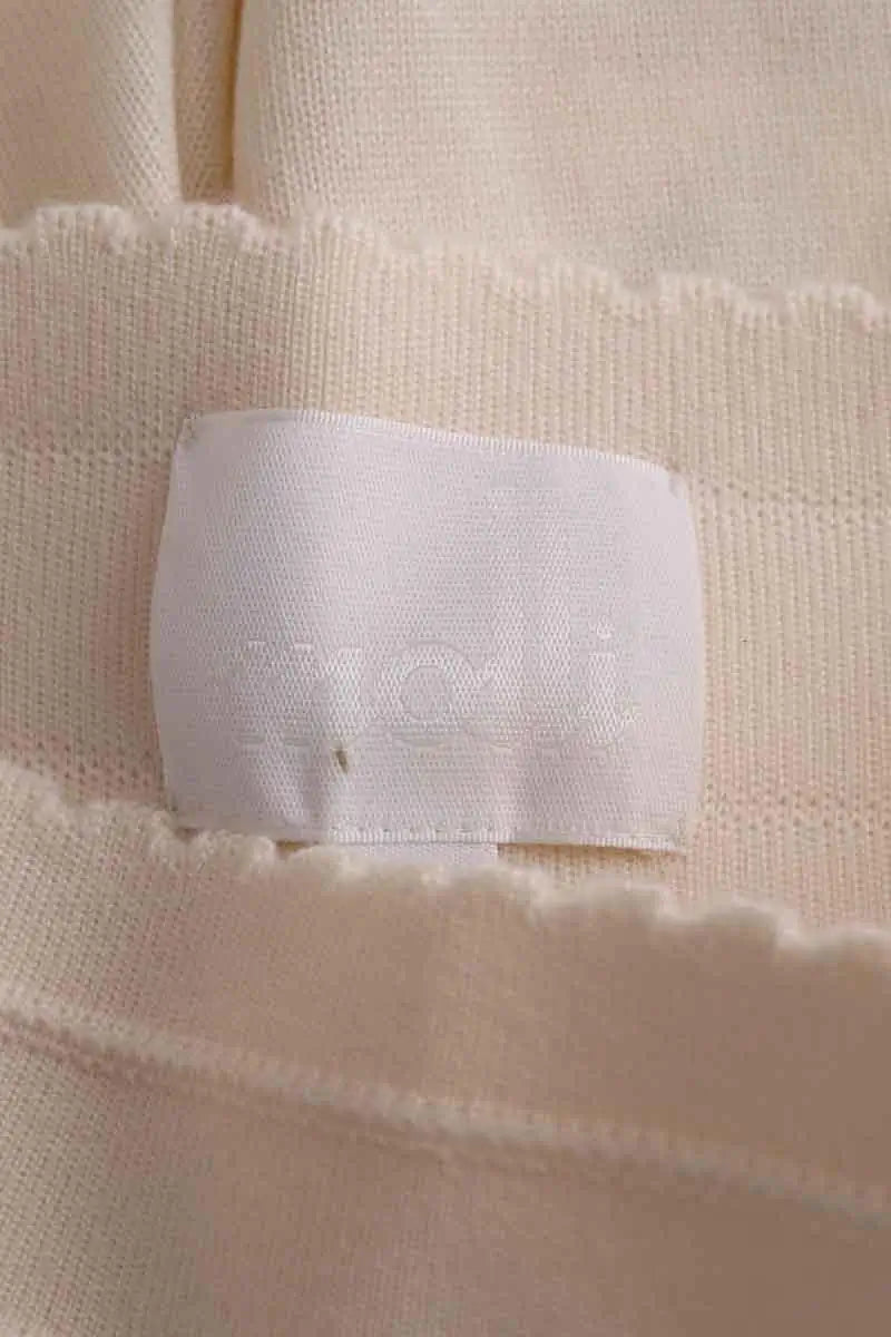 Pantalon large Molli Ecru en Laine