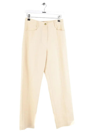 Pantalon large Momoni Beige en Lin, taille M - Seconde Main