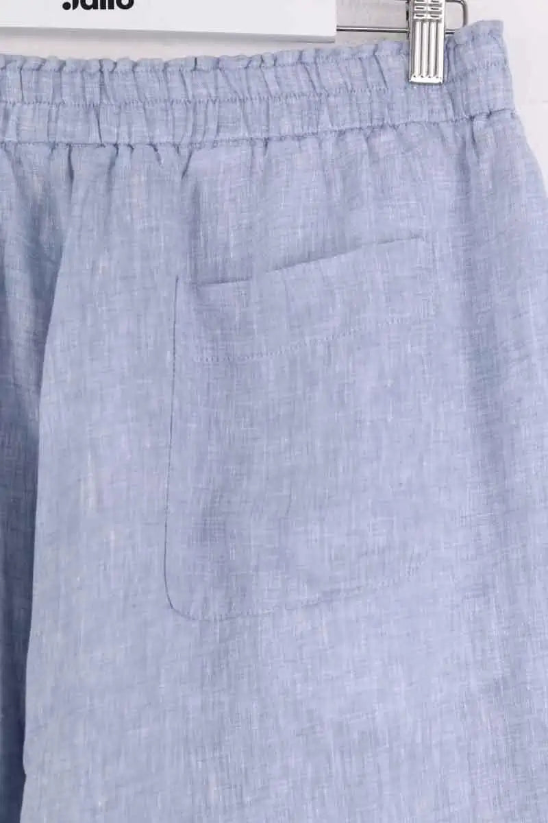 Pantalon large Momoni Bleu en Lin
