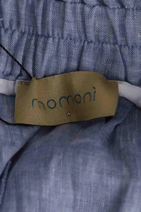 Pantalon large Momoni Bleu en Lin
