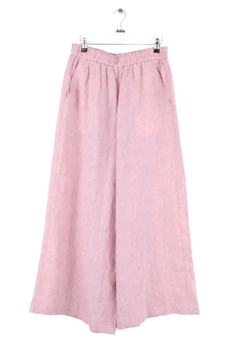Pantalon large Momoni Rose en Lin, taille XL - Seconde Main