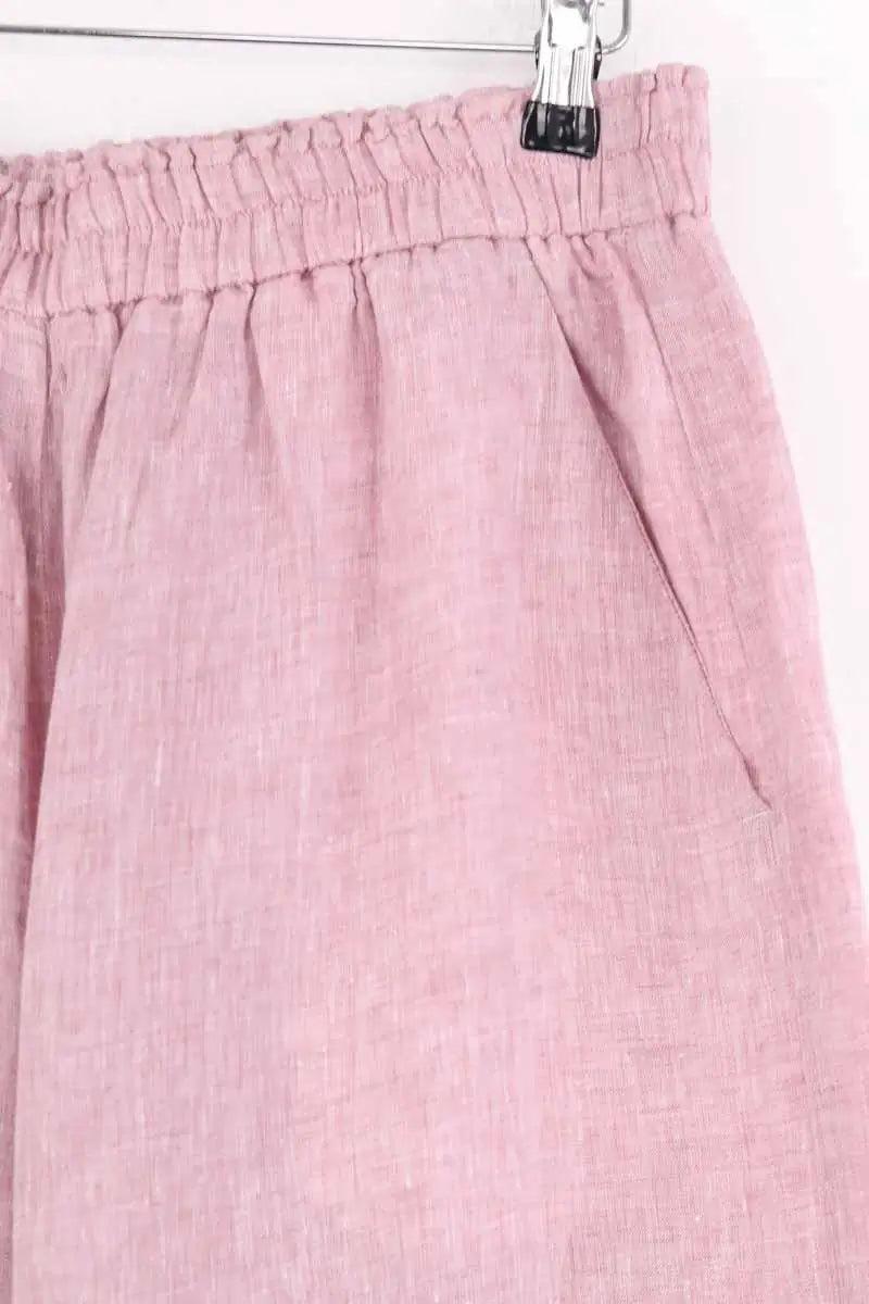 Pantalon large Momoni Rose en Lin
