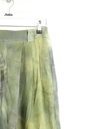 Pantalon large Momoni Vert en Viscose