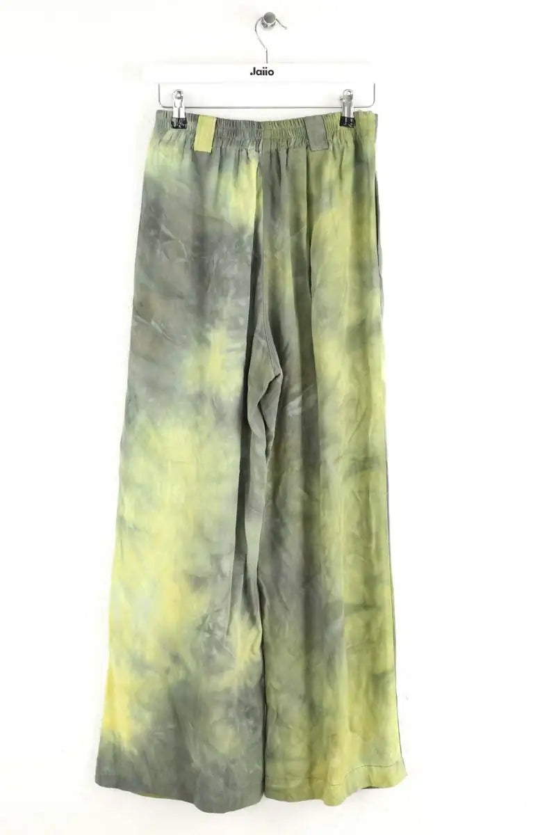 Pantalon large Momoni Vert en Viscose