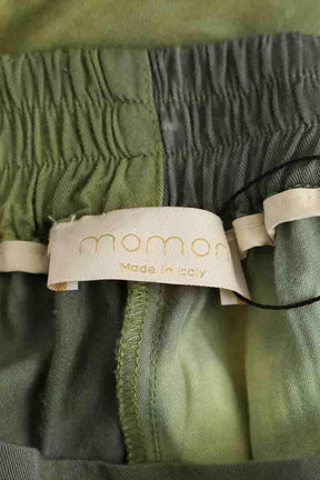 Pantalon large Momoni Vert en Viscose