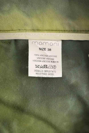 Pantalon large Momoni Vert en Viscose