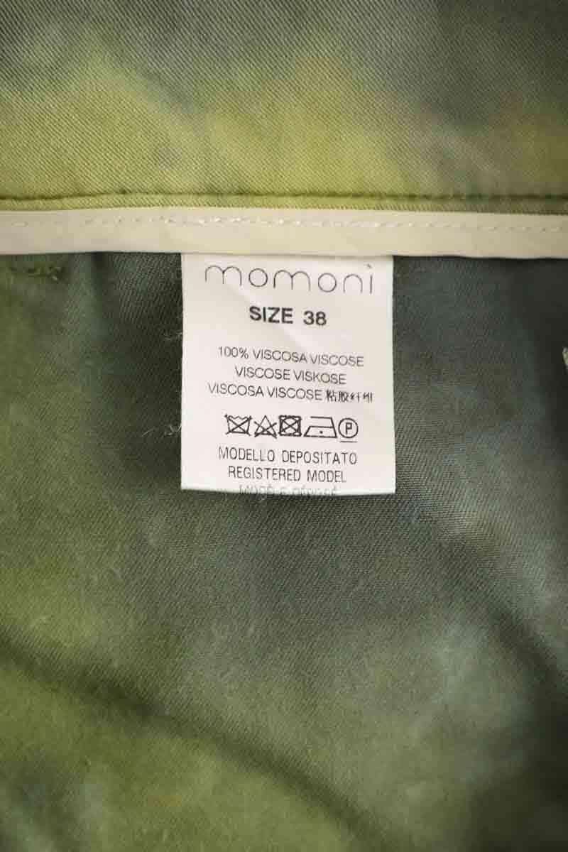 Pantalon large Momoni Vert en Viscose