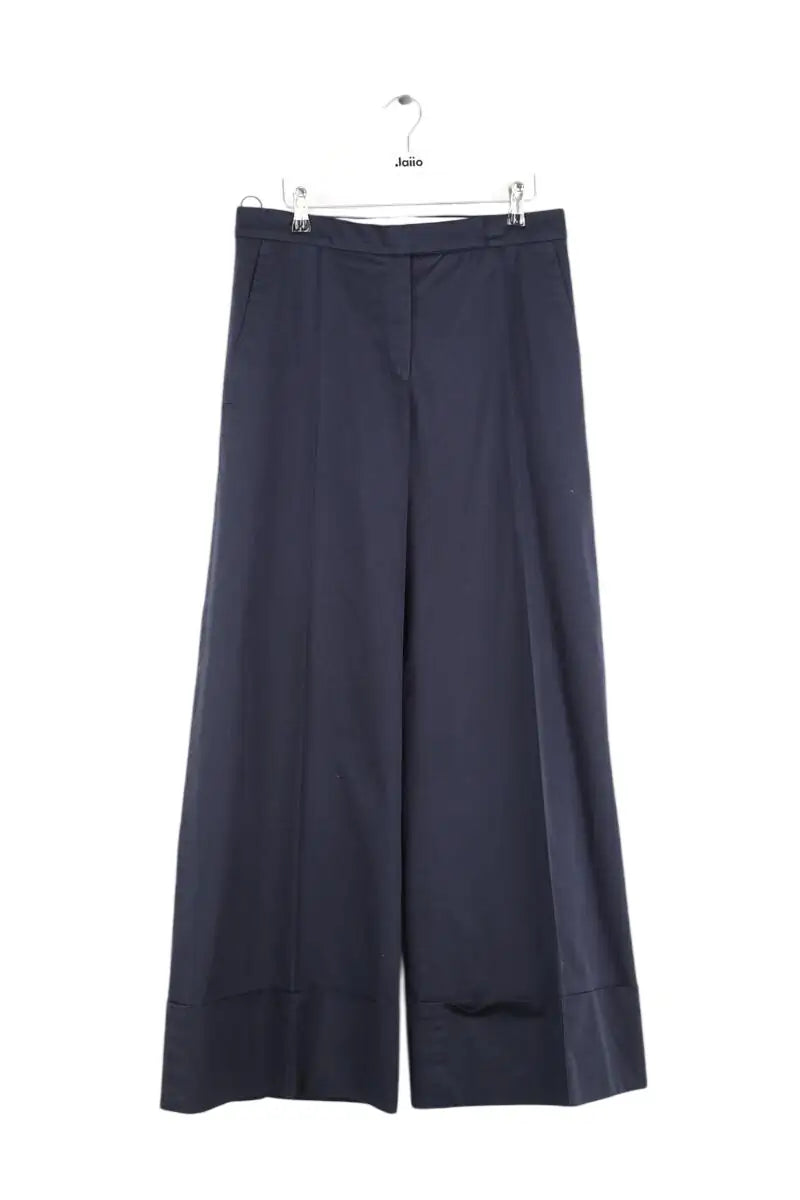 Pantalon large Nina Ricci Bleu en Coton, taille M - Seconde Main