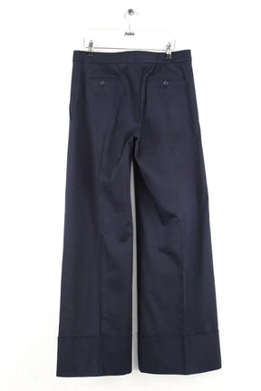 Pantalon large Nina Ricci Bleu en Coton