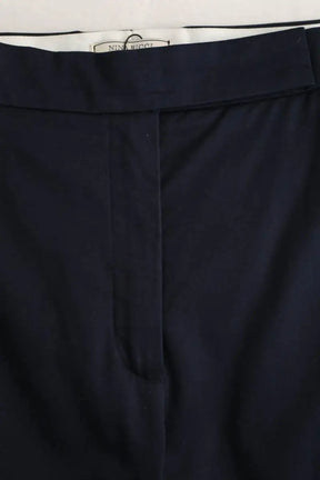 Pantalon large Nina Ricci Bleu en Coton