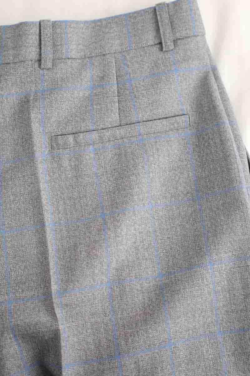 Pantalon large Nina Ricci Gris en Laine