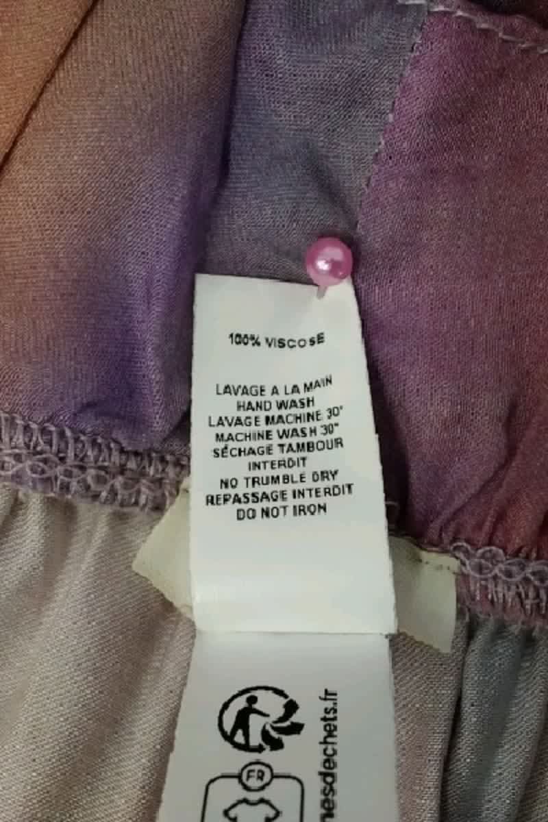 Pantalon large Noo Rose en Viscose