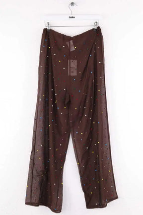 Pantalon large Oséree Gem pants Marron en Coton