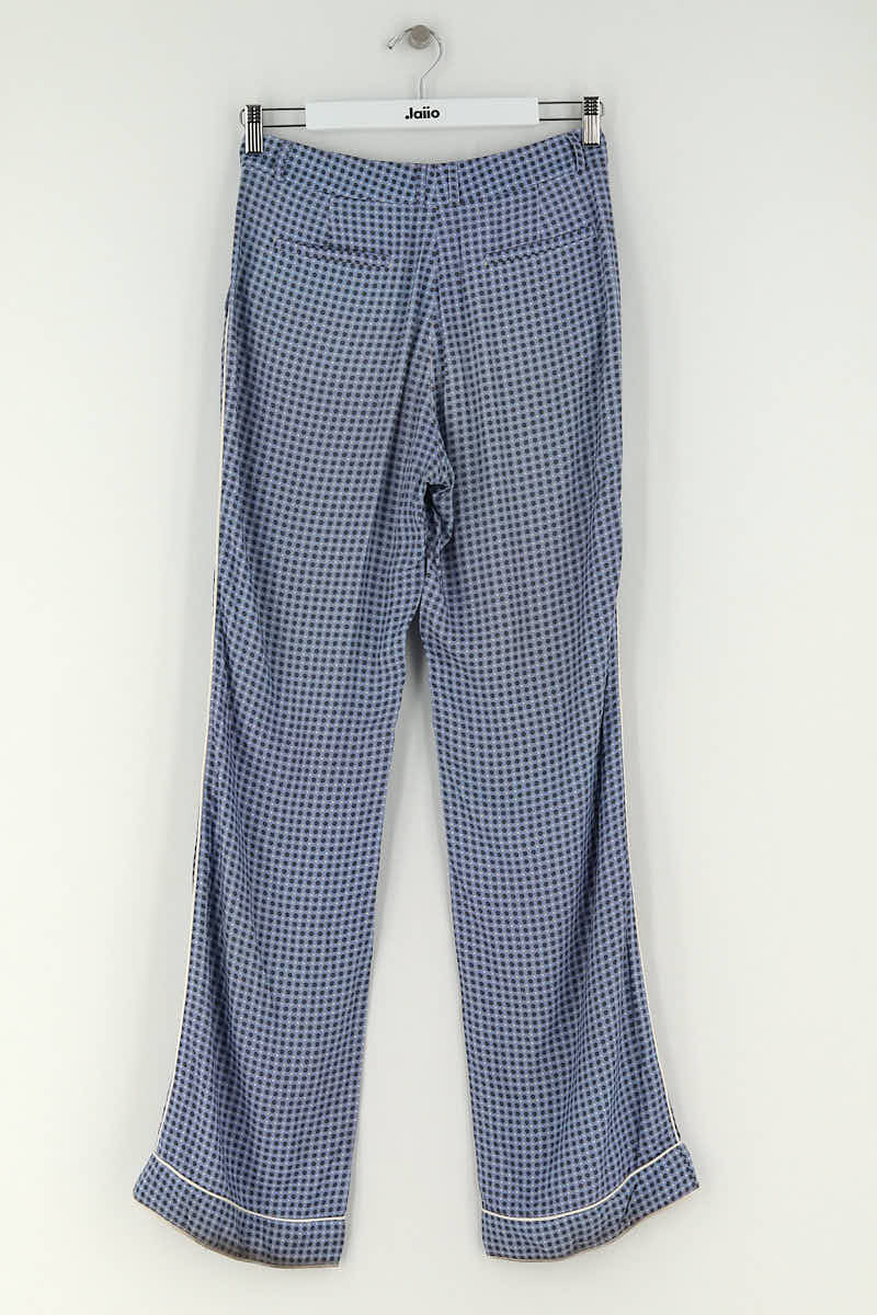 Pantalon large Paul & Joe Bleu en Viscose