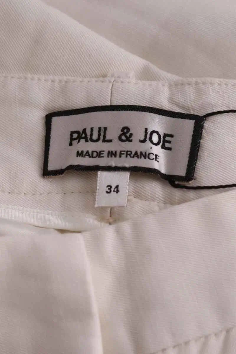 Pantalon large Paul & Joe Ecru en Synthétique