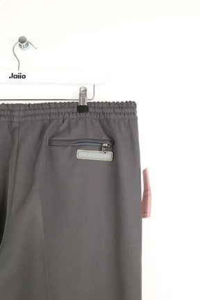 Pantalon large Prada Anthracite en Synthétique