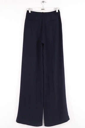 Pantalon large Ralph Lauren Bleu en Synthétique