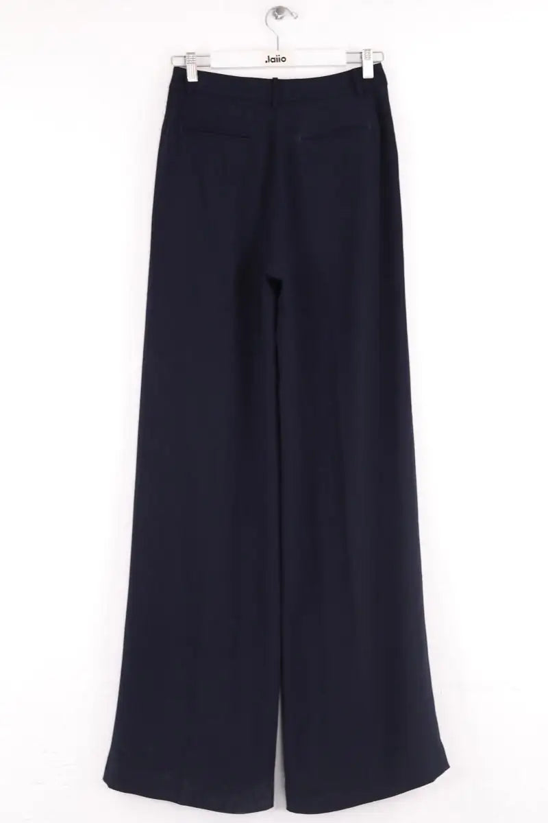 Pantalon large Ralph Lauren Bleu en Synthétique