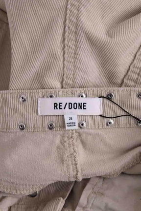Pantalon large RE/DONE Ecru en Coton