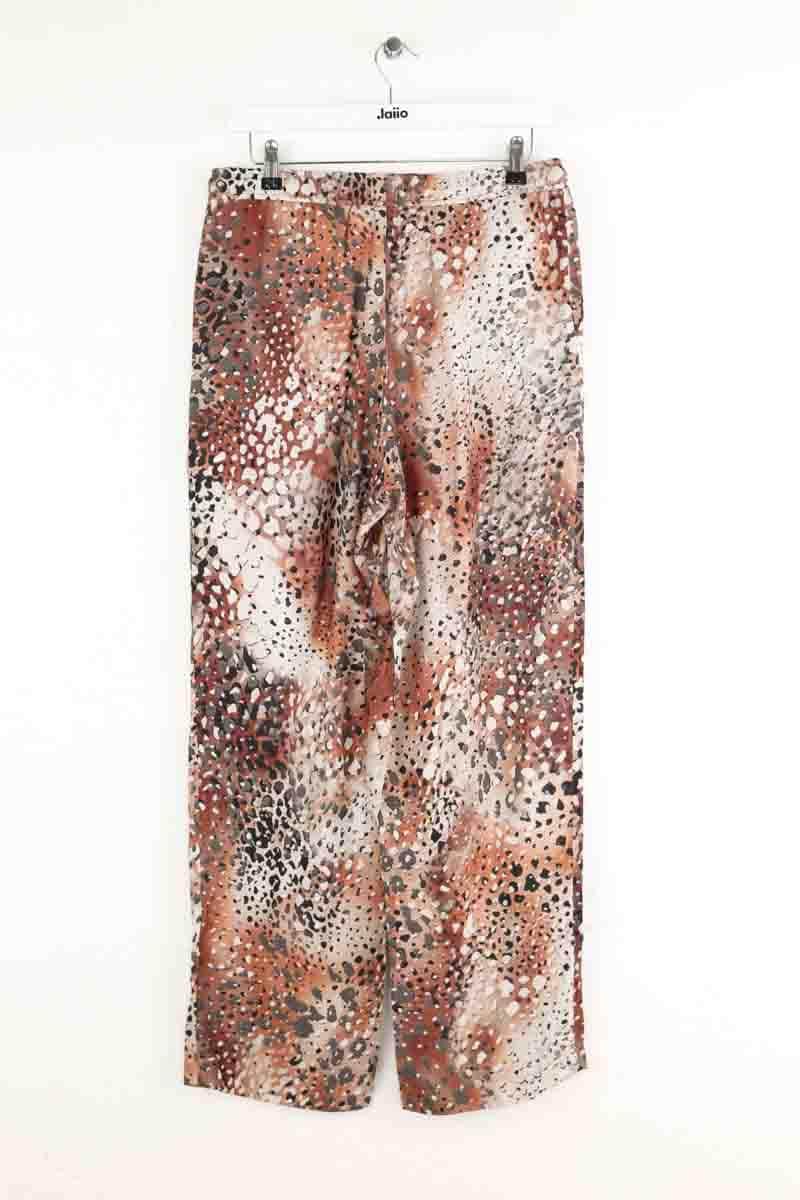 Pantalon large Roseanna Marron en Viscose