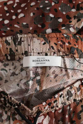 Pantalon large Roseanna Marron en Viscose