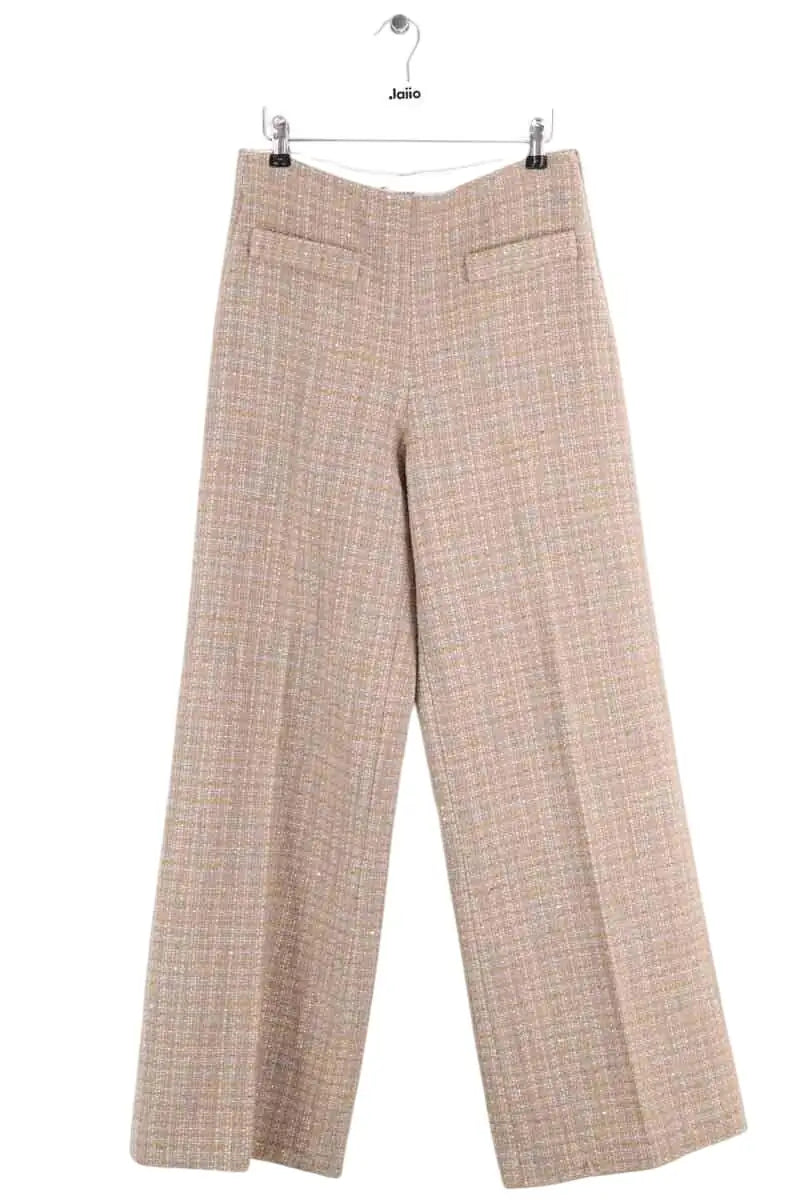 Pantalon large Sandro Beige en Coton, taille M - Seconde Main