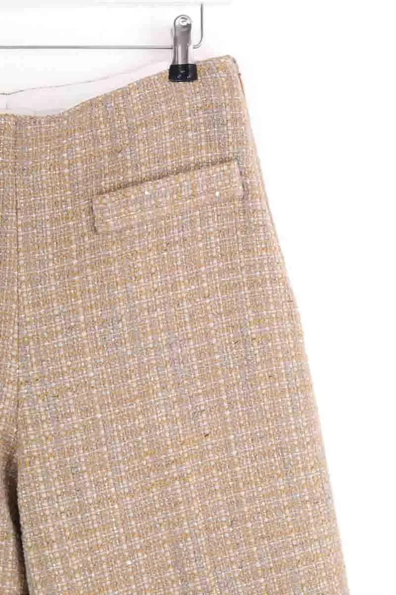 Pantalon large Sandro Beige en Coton