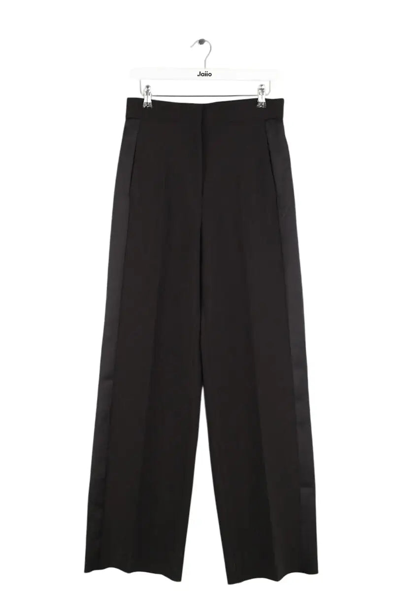 Pantalon large Sandro Noir en Polyester, taille S - Seconde Main