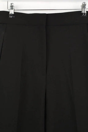 Pantalon large Sandro Noir en Polyester