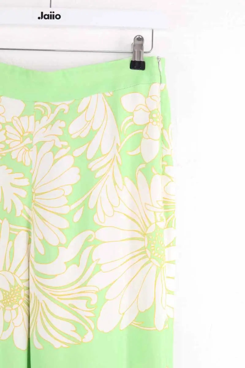 Pantalon large Sandro Vert en Viscose