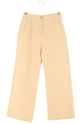 Pantalon large Sézane Beige en Coton, taille XS - Seconde Main