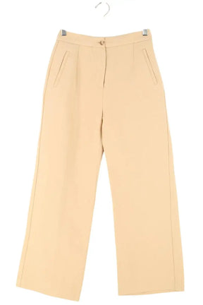 Pantalon large Sézane Beige en Coton, taille XS - Seconde Main