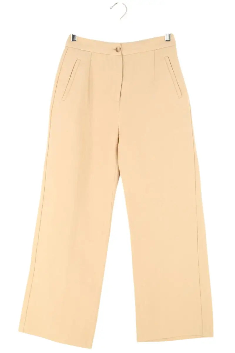 Pantalon large Sézane Beige en Coton, taille XS - Seconde Main