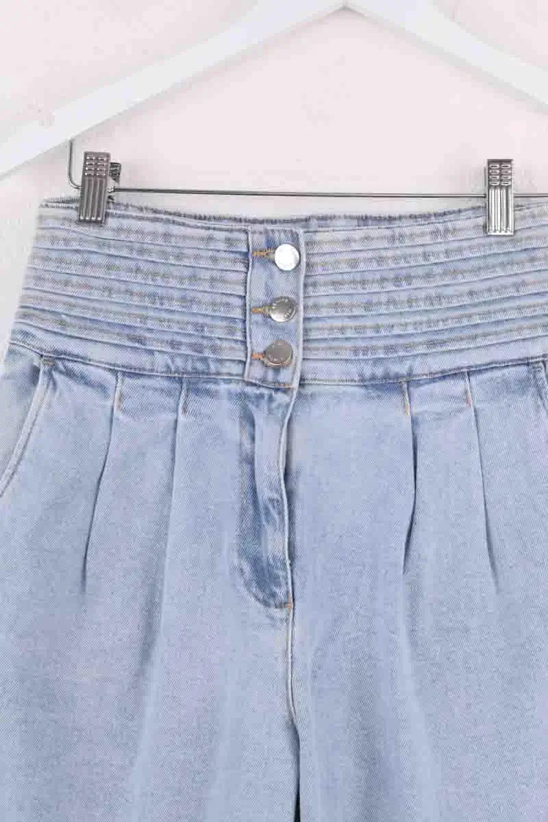 Pantalon large Sézane Bleu en Coton