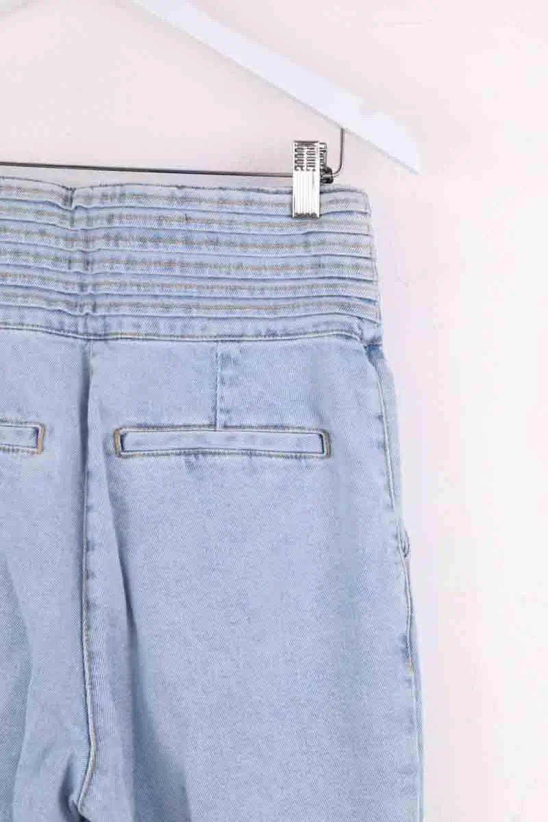 Pantalon large Sézane Bleu en Coton