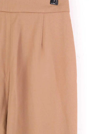 Pantalon large Sézane Camel en Coton