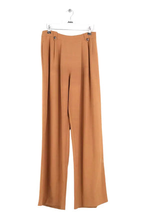 Pantalon large Sézane Camel en Synthétique, taille M - Seconde Main