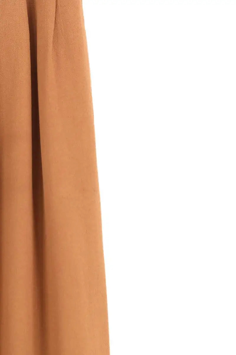 Pantalon large Sézane Camel en Synthétique